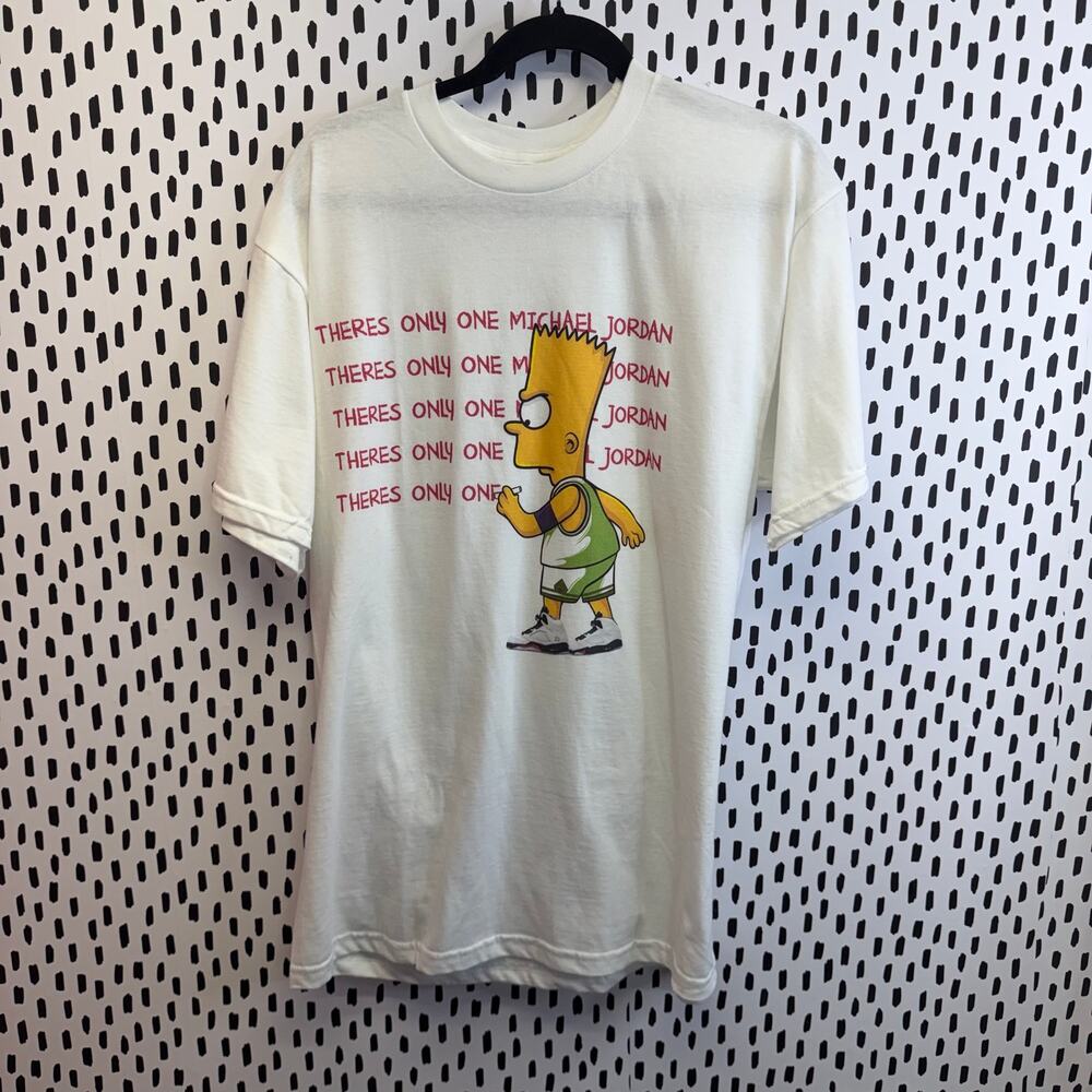 Simpsons T-shirt Bart size large Brand new white chalkboard